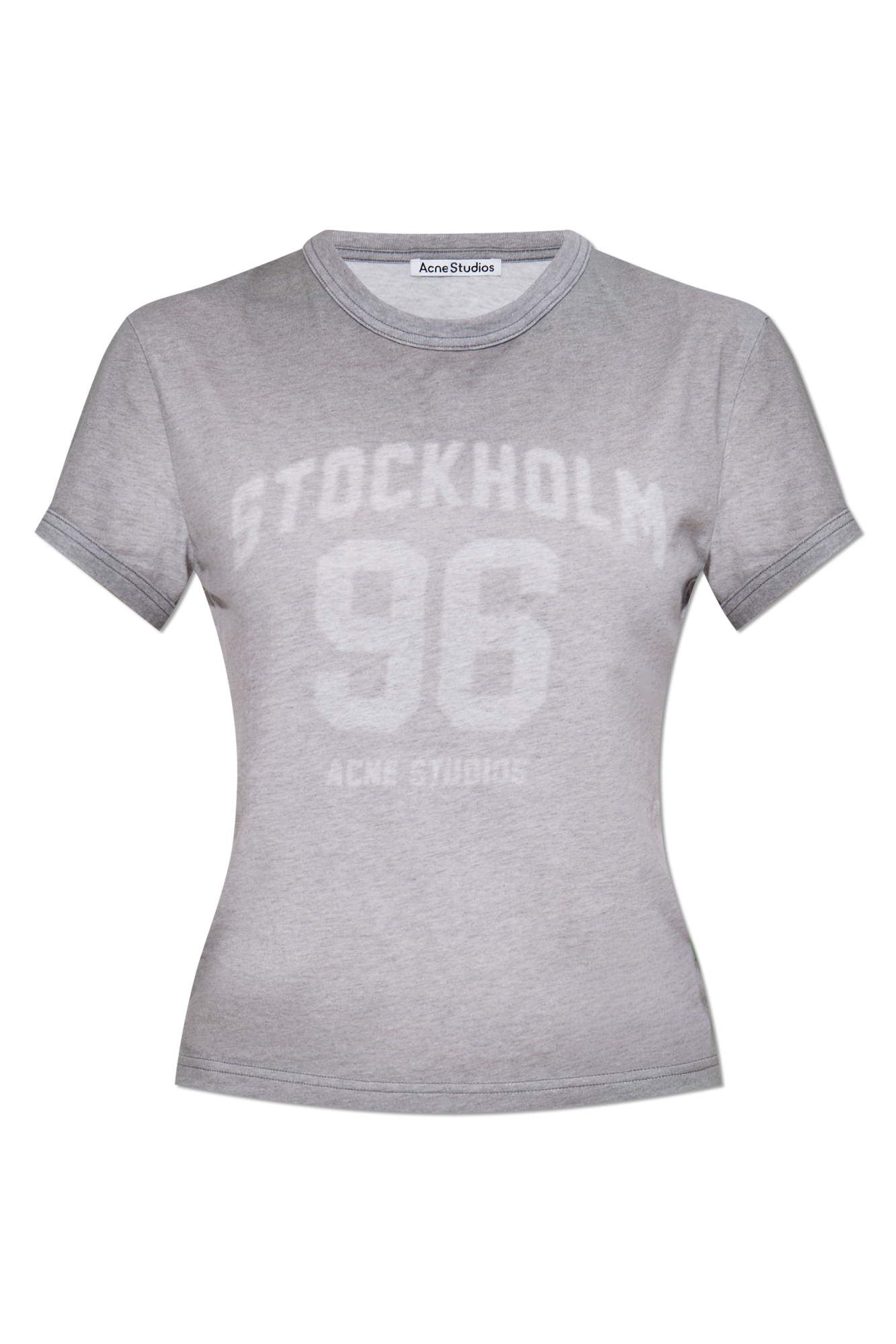 Grey T-shirt with print Acne Studios - Vitkac GB
